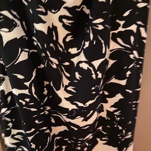 Cream and black dress